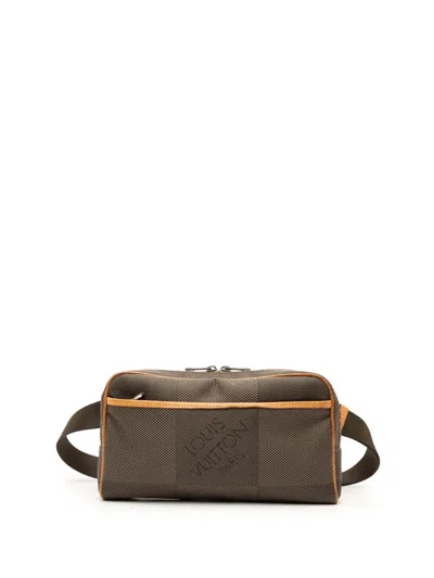 Pre-owned Louis Vuitton 2012 Damier Geant Acrobat Belt Bag In Brown