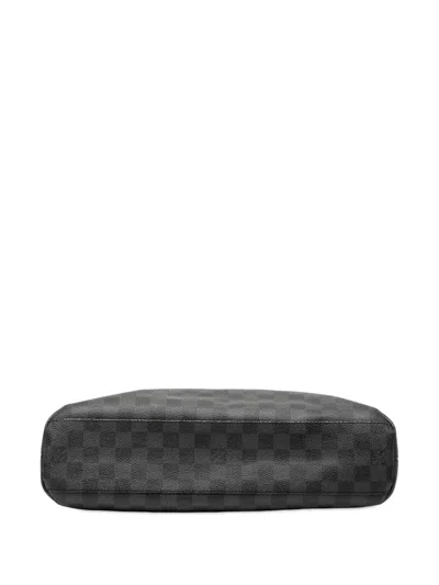 Pre-owned Louis Vuitton 2012 Damier Graphite Mick Mm Crossbody Bag In Black