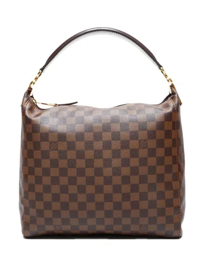 Pre-owned Louis Vuitton 2012 Damier Portobello Pm Tote Bag In Brown