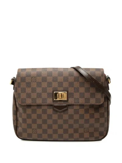 Pre-owned Louis Vuitton 2012 Damiere Ebene Besace Rosebery Crossbody Bag In Brown