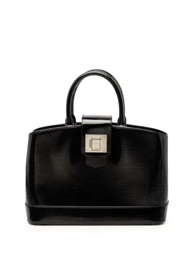 Pre-owned Louis Vuitton 2012 Electric Epi Mirabeau Pm Satchel In Black
