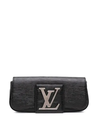 Pre-owned Louis Vuitton 2012 Electric Epi Sobe Clutch Bag In Black