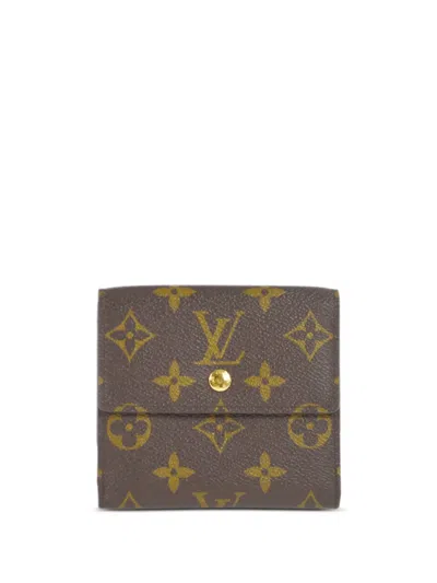 Pre-owned Louis Vuitton 2012  Elise Compact Wallet In Brown
