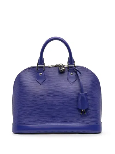 Pre-owned Louis Vuitton 2012 Epi Alma Pm Handbag In Purple