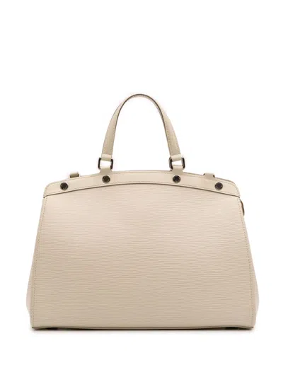 Pre-owned Louis Vuitton 2012 Epi Brea Mm Handbag In Brown