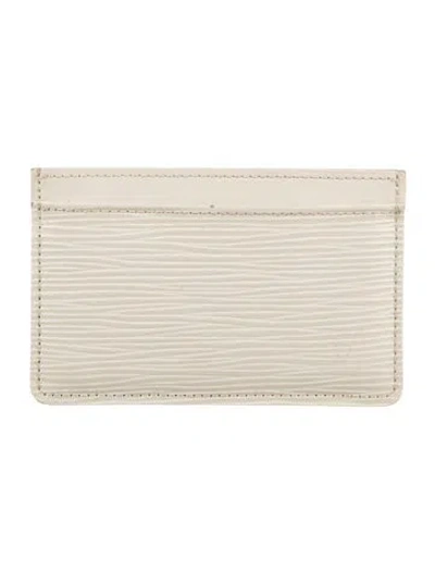 Pre-owned Louis Vuitton 2012 Epi Leather Card Holder In Neutrals