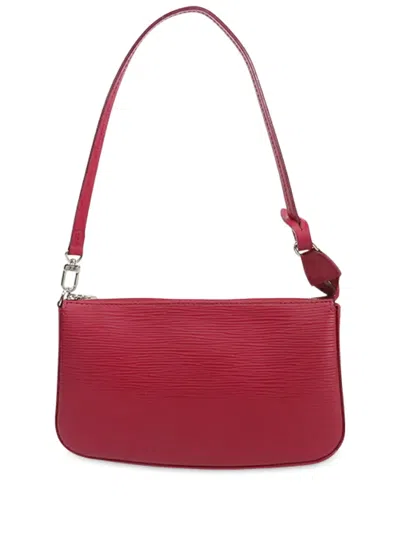Pre-owned Louis Vuitton 2012 Epi Pochette Accessoires Shoulder Bag In Pink