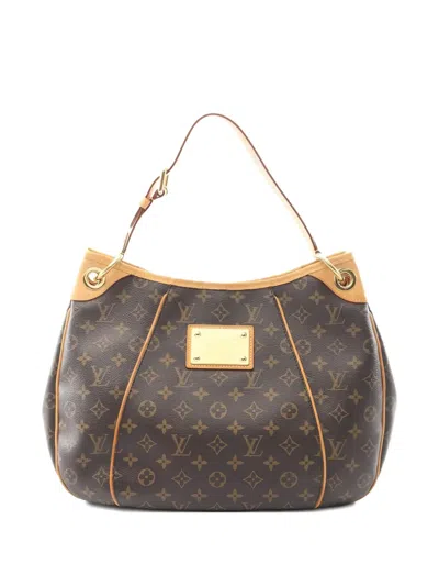 Pre-owned Louis Vuitton 2012 Galliera Monogram Pm Shoulder Bag In Brown