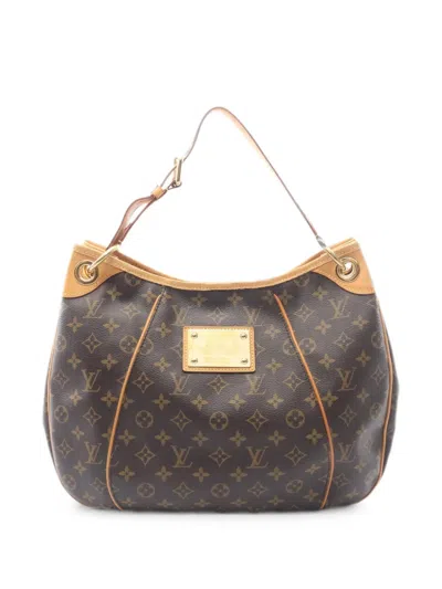 Pre-owned Louis Vuitton 2012 Galliera Pm Monogram Tote Bag In Brown