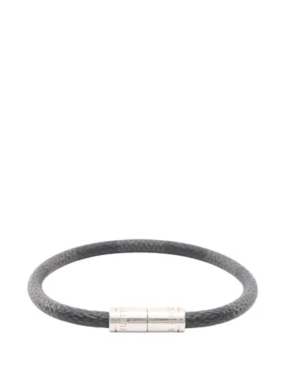 Pre-owned Louis Vuitton 2012 Keep It Damier Graphite Bracelet In Gray