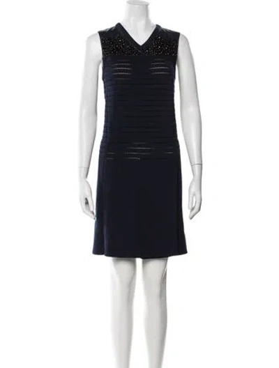 Pre-owned Louis Vuitton 2012 Knee-length Dress In Blue