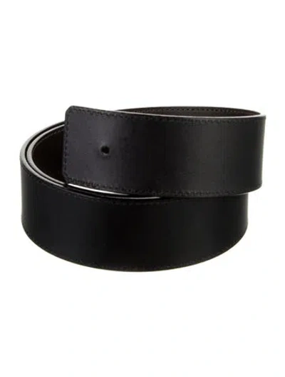 Pre-owned Louis Vuitton 2012 Leather Belt Kit In Black