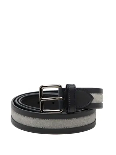 Pre-owned Louis Vuitton 2012 Leather Regatta Belt In Blue