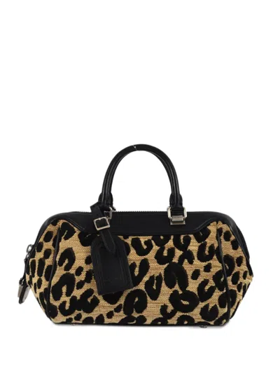 Pre-owned Louis Vuitton 2012 Leopard Baby Handbag In 褐色