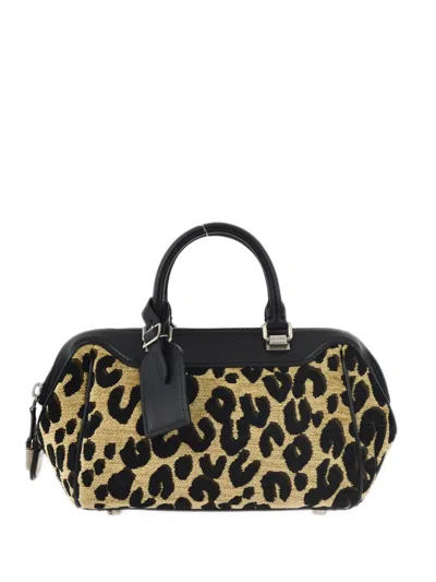 Pre-owned Louis Vuitton 2012 Leopard Baby Handbag In 褐色