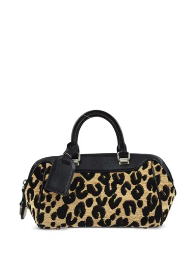 Pre-owned Louis Vuitton 2012 Leopard Baby Handbag In Black