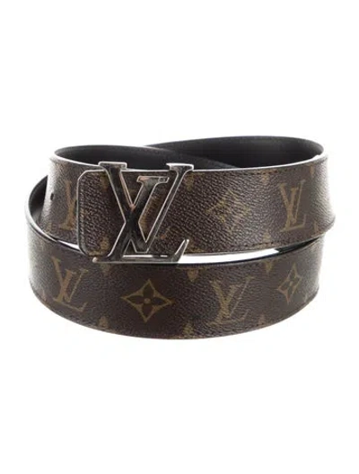 Pre-owned Louis Vuitton 2012 Lv Monogram Belt Kit In Brown