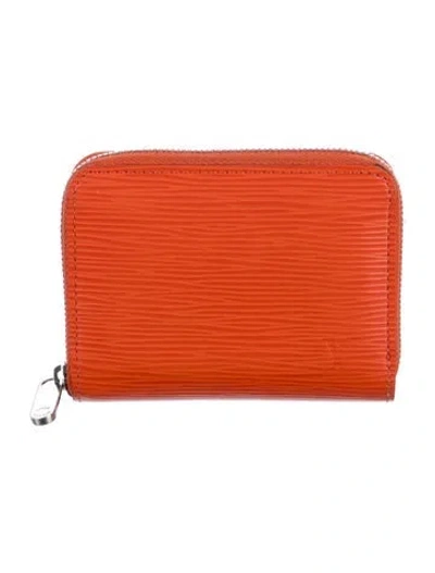 Pre-owned Louis Vuitton 2012 Lv Monogram Zippy Compact Wallet W/ Tags In Orange