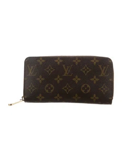 Pre-owned Louis Vuitton 2012 Lv Monogram Zippy Wallet In Brown