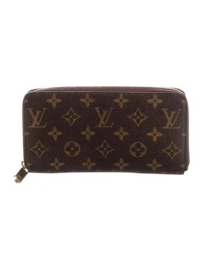 Pre-owned Louis Vuitton 2012 Lv Monogram Zippy Wallet In Brown