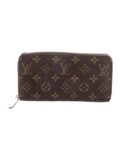 Pre-owned Louis Vuitton 2012 Lv Monogram Zippy Wallet In Brown