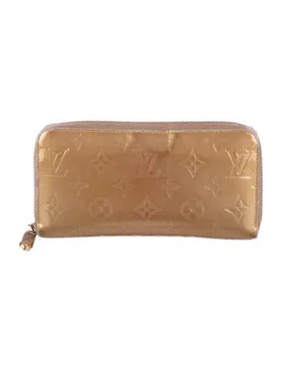 Pre-owned Louis Vuitton 2012 Lv Monogram Zippy Wallet In Gold