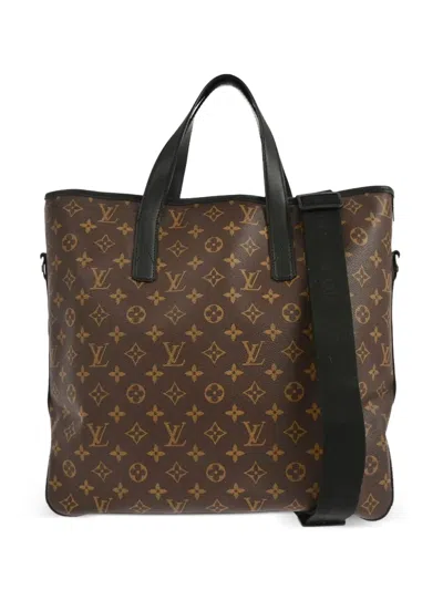 Pre-owned Louis Vuitton 2012 Macassar Davis Monogram Tote Bag In Brown