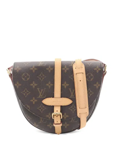 Pre-owned Louis Vuitton 2012 Mg Chantilly Monogram Cross Body Bag In Brown