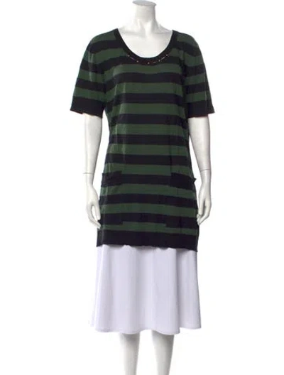 Pre-owned Louis Vuitton 2012 Midi Length Dress In Green