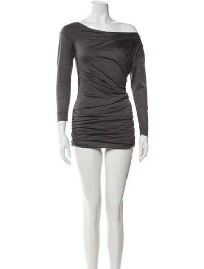 Pre-owned Louis Vuitton 2012 Mini Dress In Gray