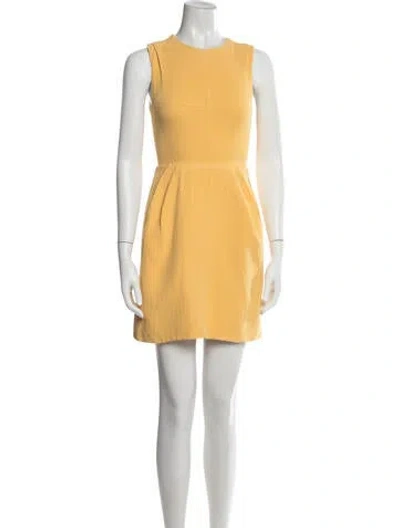 Pre-owned Louis Vuitton 2012 Mini Dress In Yellow