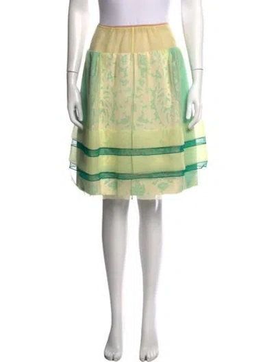 Pre-owned Louis Vuitton 2012 Mini Skirt In Green