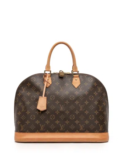 Pre-owned Louis Vuitton 2012 Monogram Alma Gm Handbag In Brown
