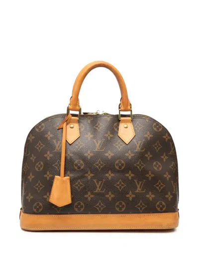 Pre-owned Louis Vuitton 2012 Monogram Alma Pm Handbag In Brown