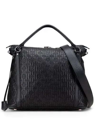 Pre-owned Louis Vuitton 2012 Monogram Antheia Ixia Mm Satchel In Black