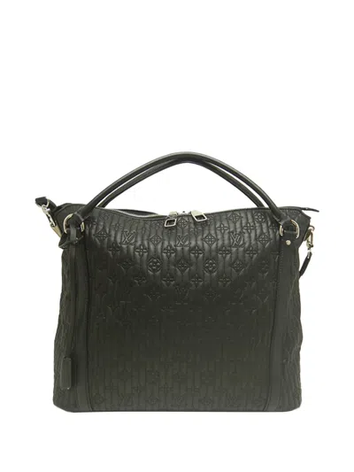 Pre-owned Louis Vuitton 2012 Monogram Antheia Ixia Mm Satchel In Black