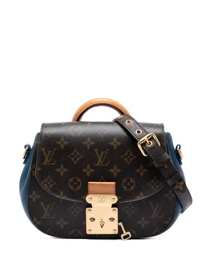 Pre-owned Louis Vuitton 2012 Monogram Eden Pm Satchel In Blue