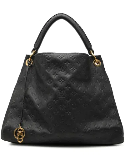Pre-owned Louis Vuitton 2012 Monogram Empreinte Artsy Mm Hobo Bag In Blue