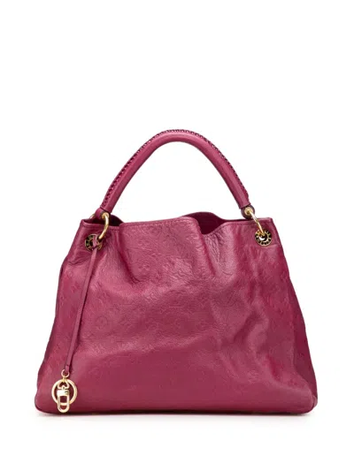 Pre-owned Louis Vuitton 2012 Monogram Empreinte Artsy Mm Hobo Bag In Red