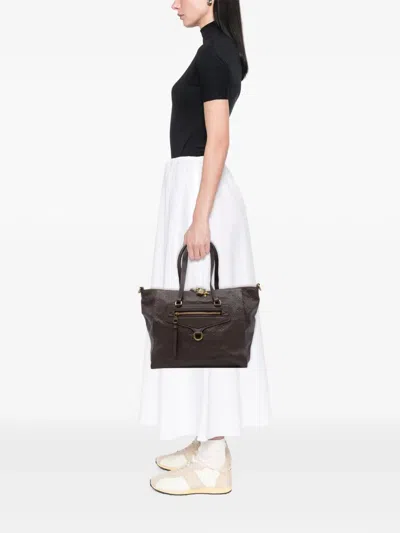 Pre-owned Louis Vuitton 2012 Monogram Empreinte Lumineuse Pm Satchel In Brown