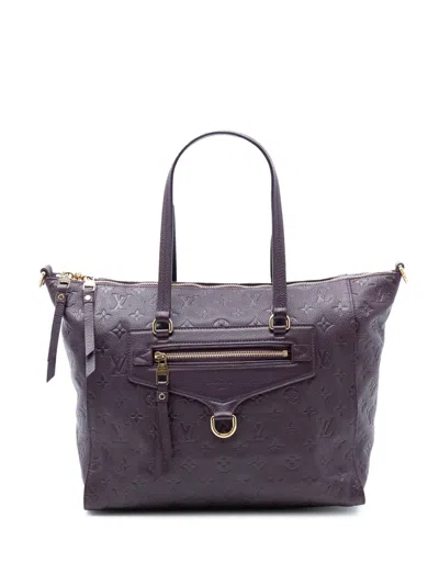 Pre-owned Louis Vuitton 2012 Monogram Empreinte Lumineuse Pm Satchel In Purple