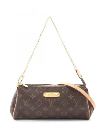 Pre-owned Louis Vuitton 2012 Monogram Eva Satchel In Brown