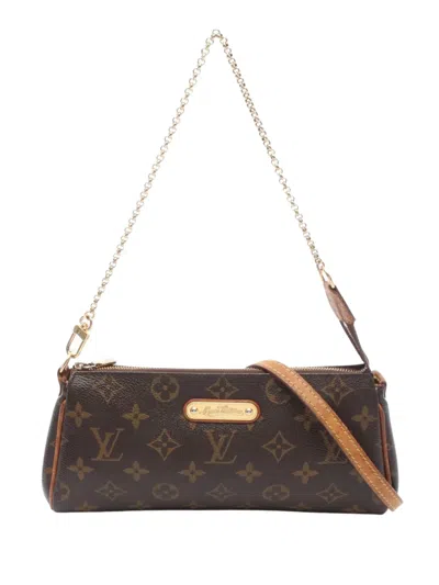 Pre-owned Louis Vuitton 2012 Monogram Eva Satchel In Brown