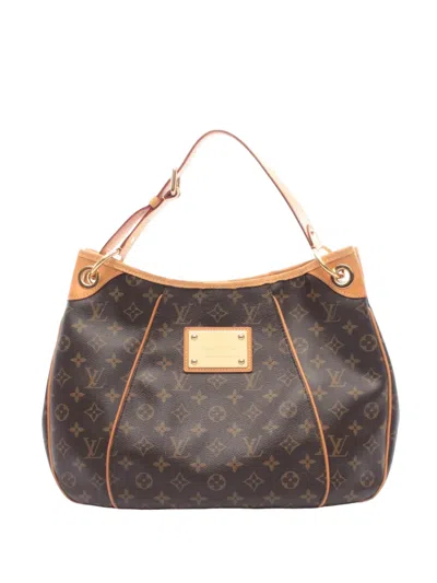 Pre-owned Louis Vuitton 2012 Monogram Galliera Pm Shoulder Bag In Brown