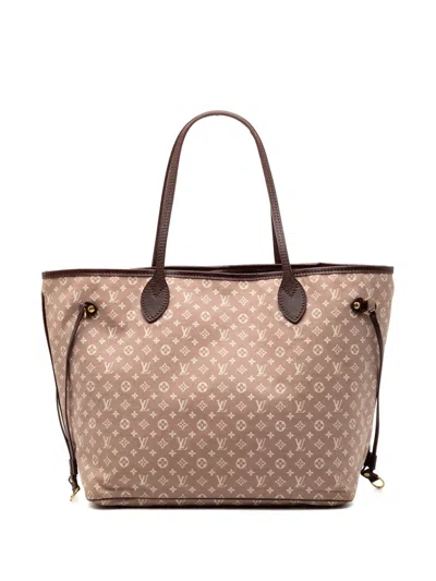 Pre-owned Louis Vuitton 2012 Monogram Idylle Neverfull Mm Tote Bag In Neutral