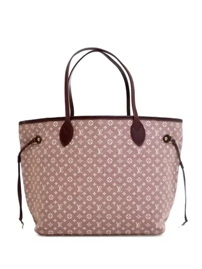 Pre-owned Louis Vuitton 2012 Monogram Idylle Neverfull Mm Tote Bag In Pink