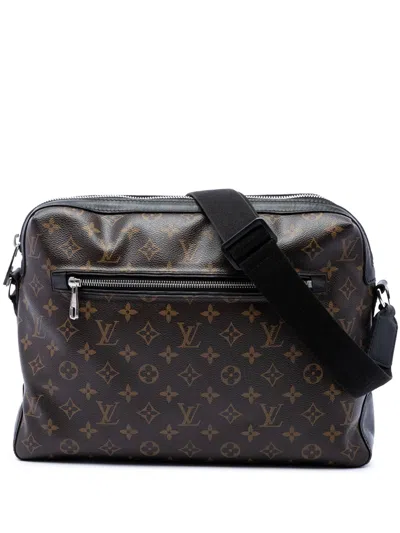 Pre-owned Louis Vuitton 2012 Monogram Macassar Torres Messenger Bag Crossbody Bag In Brown
