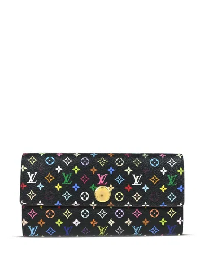 Pre-owned Louis Vuitton 2012 Monogram Multicolor Sarah Wallet