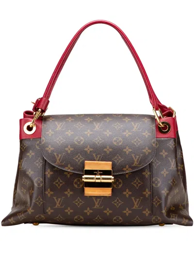 Pre-owned Louis Vuitton 2012 Monogram Olympe Mm Shoulder Bag In Brown