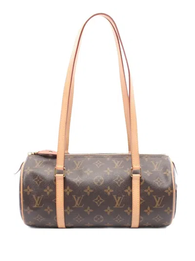 Pre-owned Louis Vuitton 2012 Monogram Papillon 30 Shoulder Bag In Brown